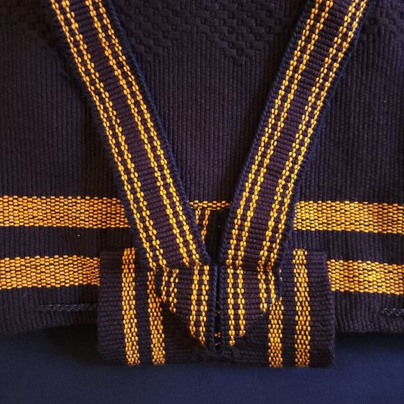 San Diego Padres Baseball Brown Yellow w/ Logo Large Knitted Backpack Bag - Picture 5 of 6